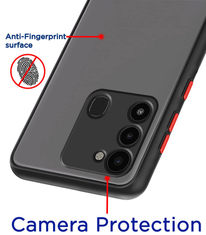 Black Hybrid back cover for Tecno Spark 8c/Spark Go 2022 – Pikkme – photo 2