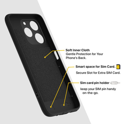 Pikkme Realme P4 Lite 4G Silicone black mobile back cover – photo 6