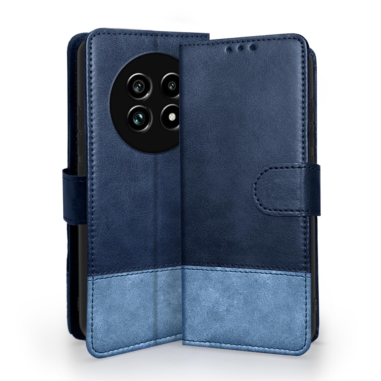 Navy & light blue Magnetic mobile flip cover for Realme 13 Pro/13 Pro Plus 5G – Pikkme