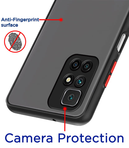 Pikkme Redmi 10 Prime Hybrid black mobile back cover – photo 2