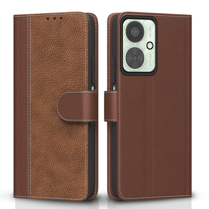 Pikkme tan Wallet wallet flip cover for Redmi 13C 5G