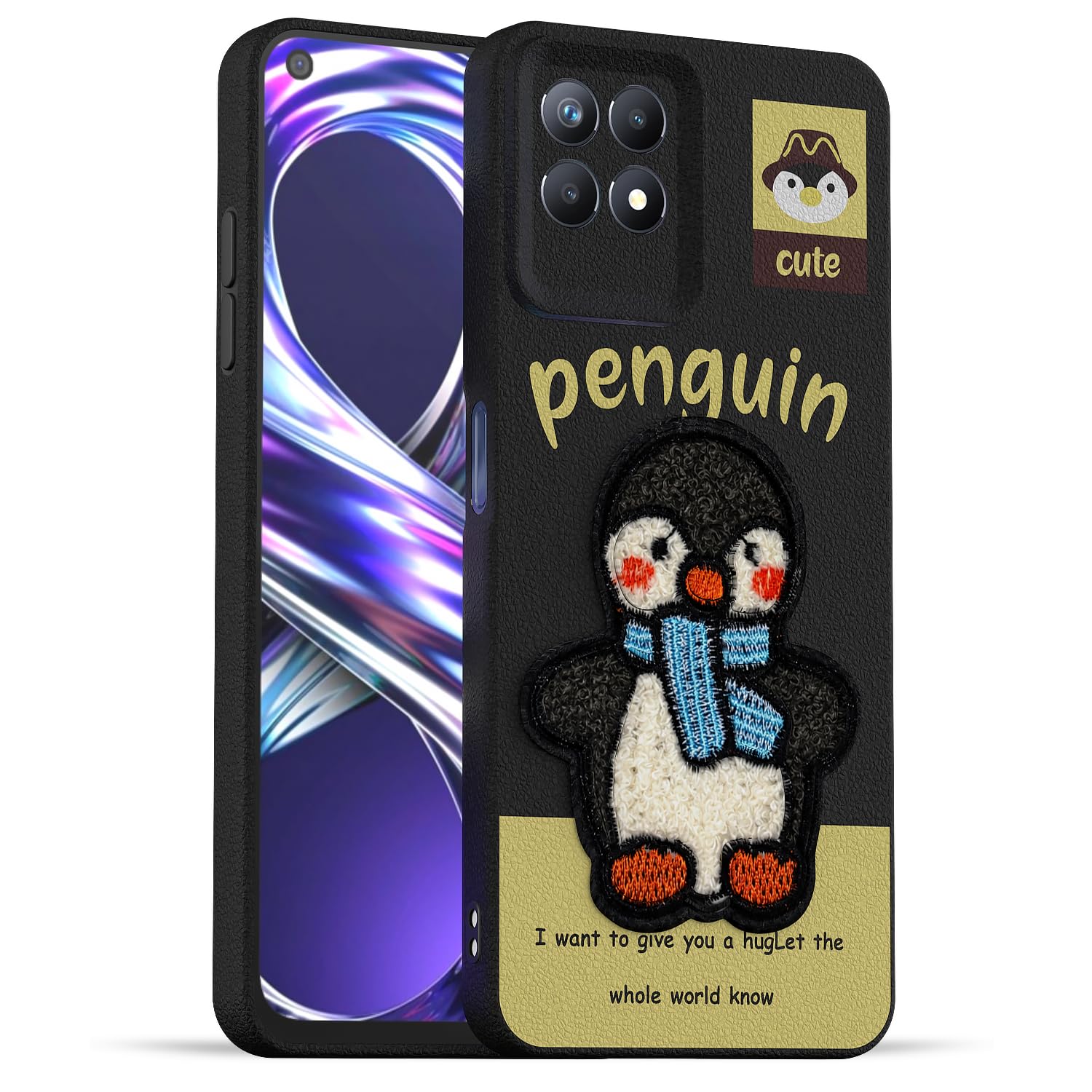 Realme Narzo 50/8i 4G mobile back cover in black by Pikkme
