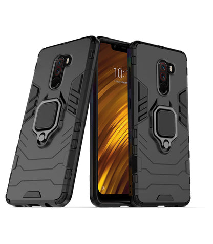 Pikkme black D5 Tough Armor back cover for Mi Poco F1