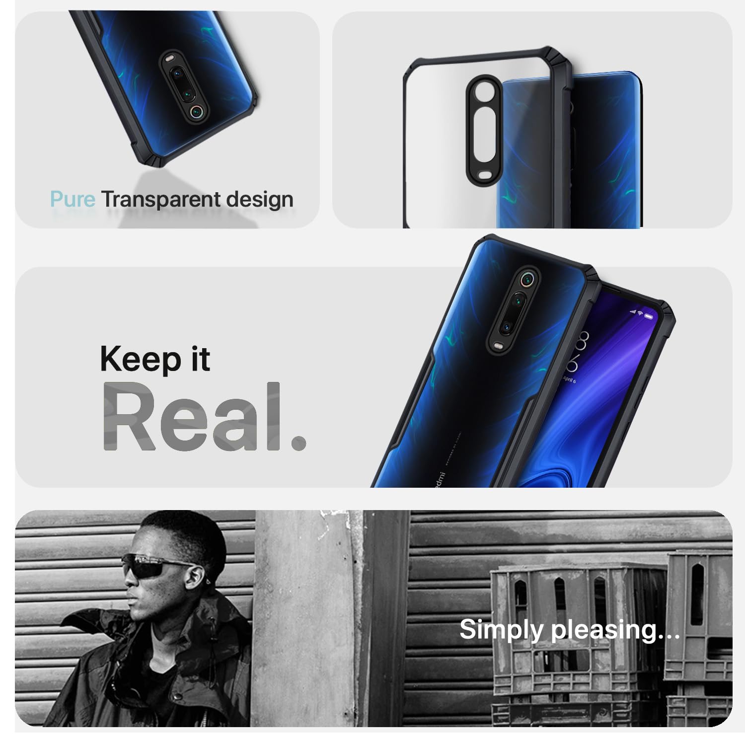 Pikkme Redmi K20 / K20 Pro Eagle Back Cover (Black)