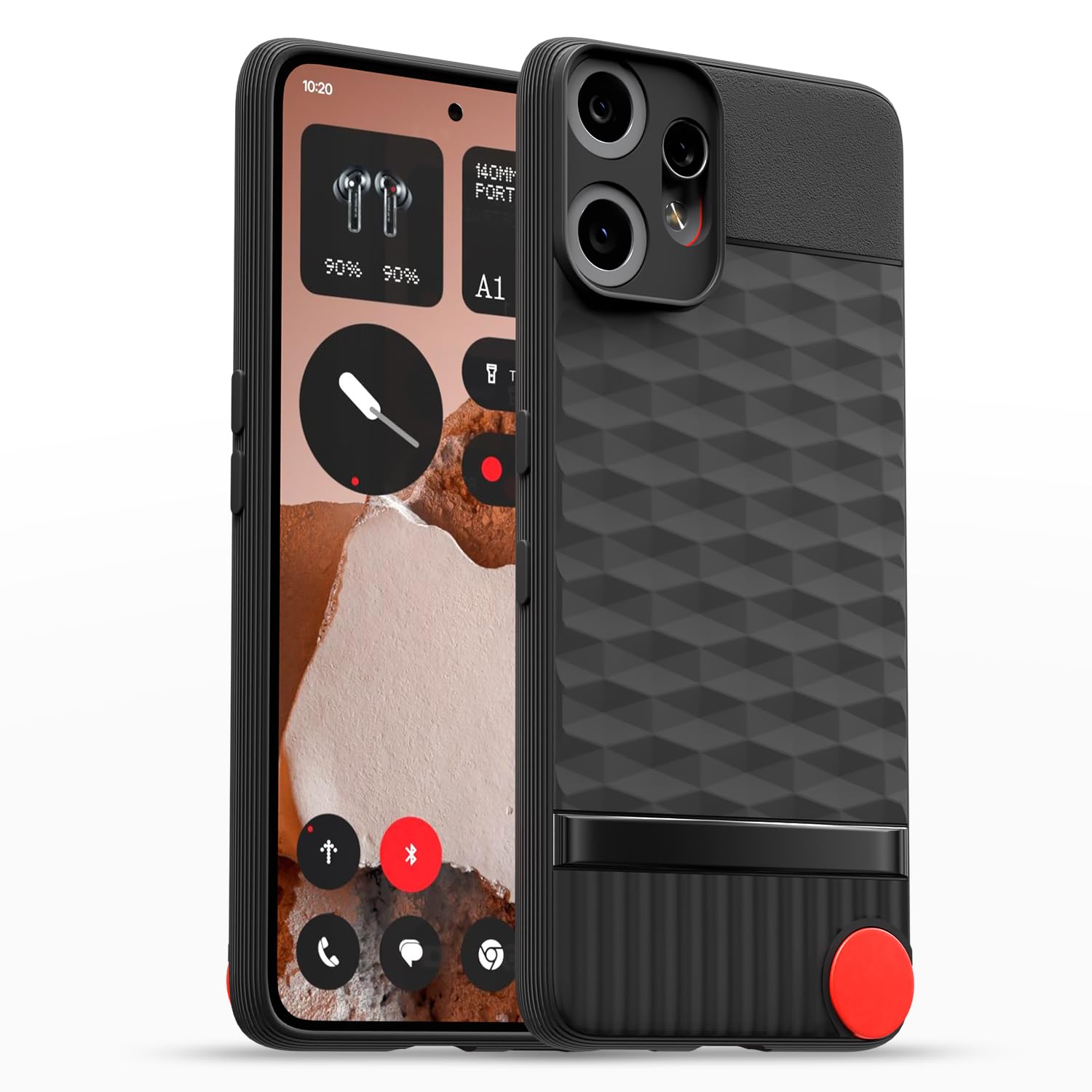 Pikkme CMF by Nothing Phone 2 Pro 5G Gencase Back Cover (Black)