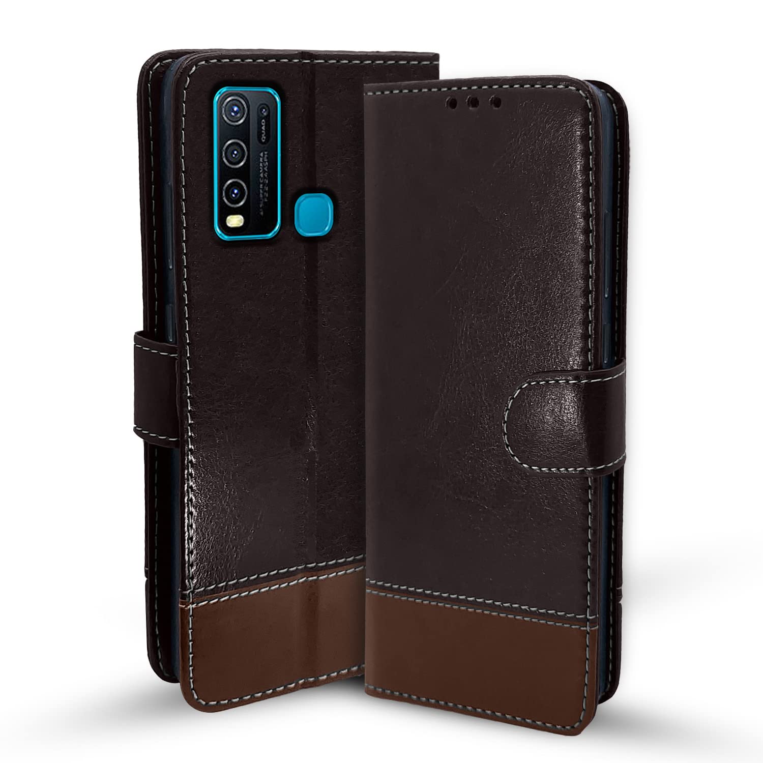 Coffee & brown flip case for Vivo Y30/Y50 – Pikkme