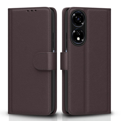 Itel P55 5G Wallet mobile flip cover in coffee by Pikkme