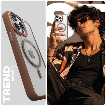 Pikkme iPhone 14 Pro brown mag-safe mobile back cover – photo 7