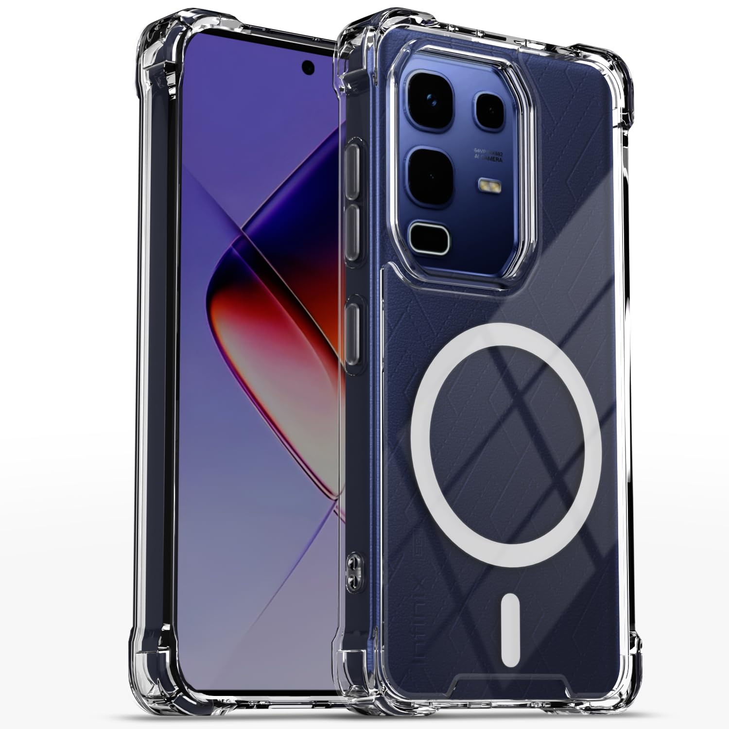 Pikkme transparent mag-safe mobile back cover for Infinix Note 50s 5G