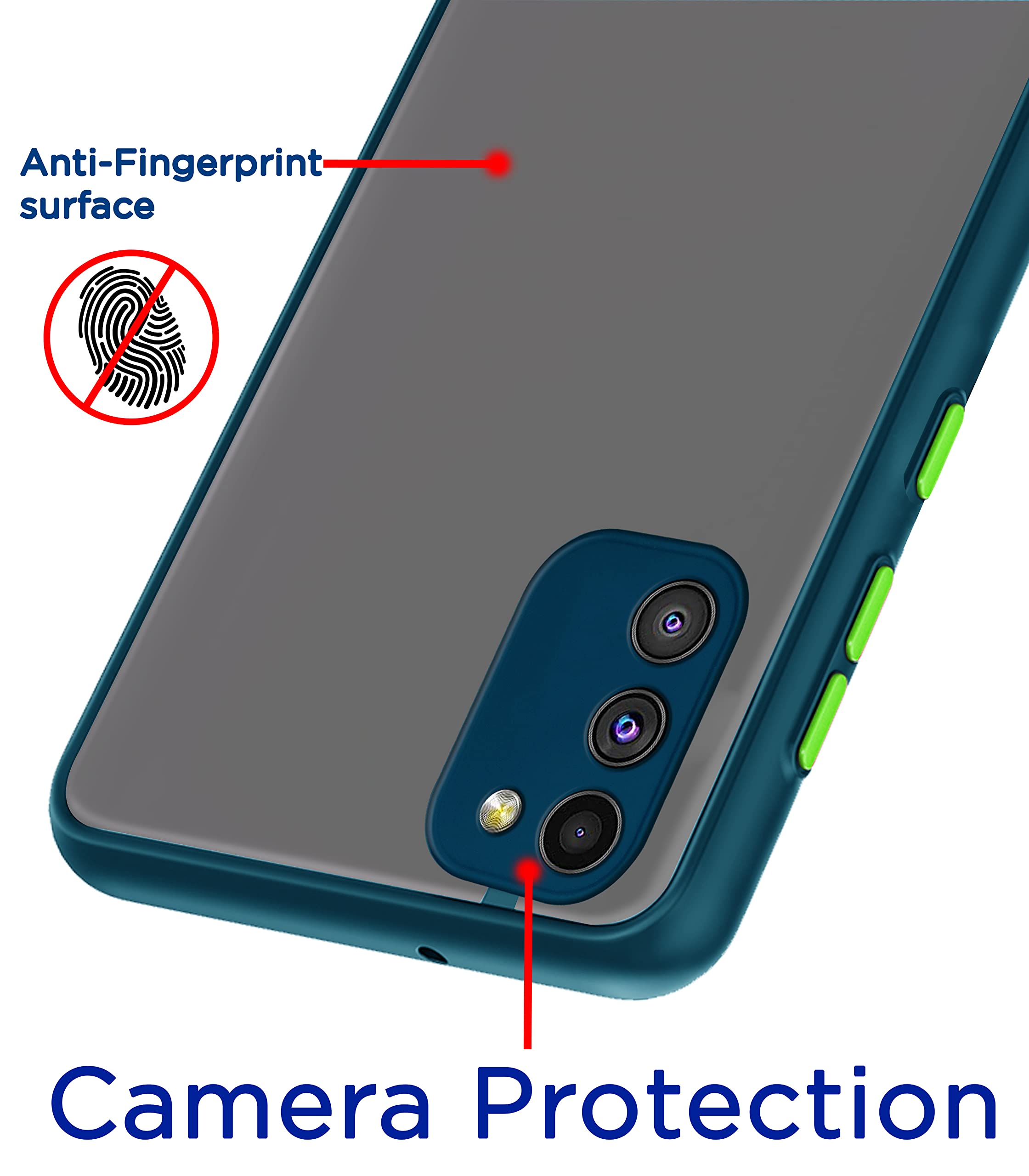 Pikkme Samsung M02s Hybrid blue mobile cover – photo 2