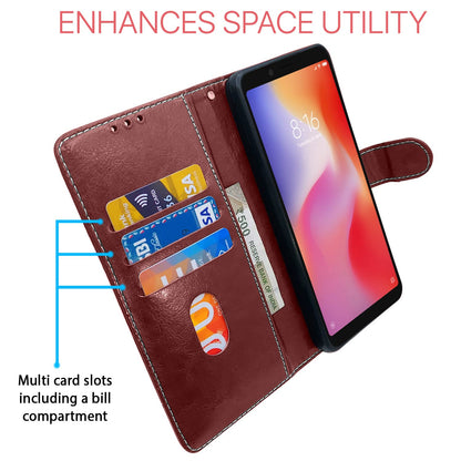 Pikkme Redmi 6A Magnetic brown & coffee flip case – photo 3