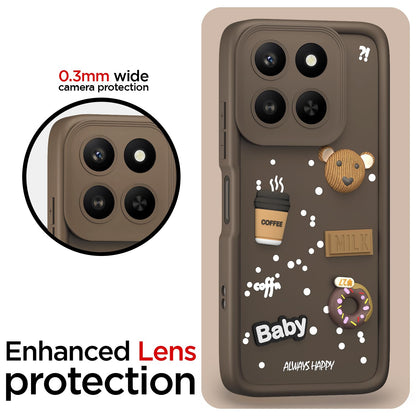 Brown Silicone mobile back cover for Honor X7d 5G/3D – Pikkme – photo 5