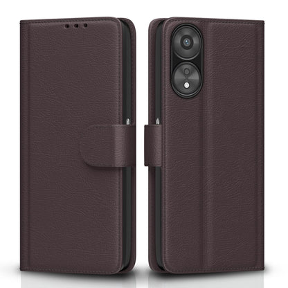 Oppo A78 5G flip cover in coffee by Pikkme