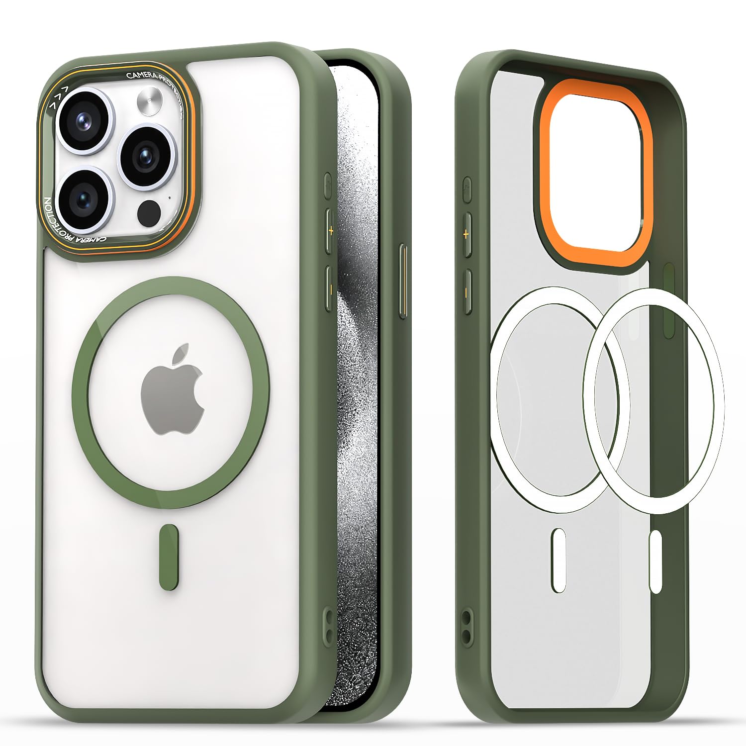Pikkme iPhone 15 Pro MagSafe green mag-safe mobile cover