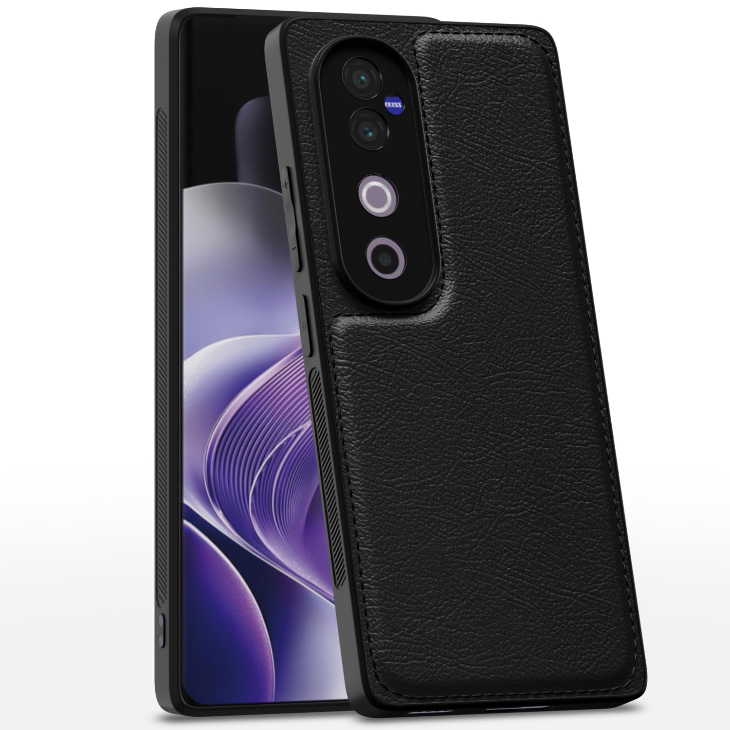 Pikkme V40 / V40 Pro / T3 Ultra 5G Leather Back Case | Black