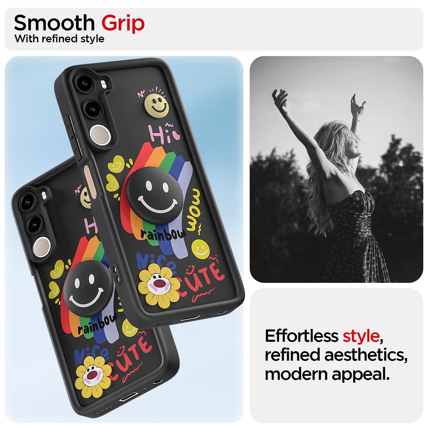 Poco M7 Plus 5G mobile cover in black by Pikkme – photo 2