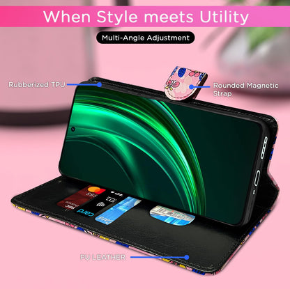 Pikkme pink flower flip cover for Realme 13 Plus 5G/P1 – photo 5