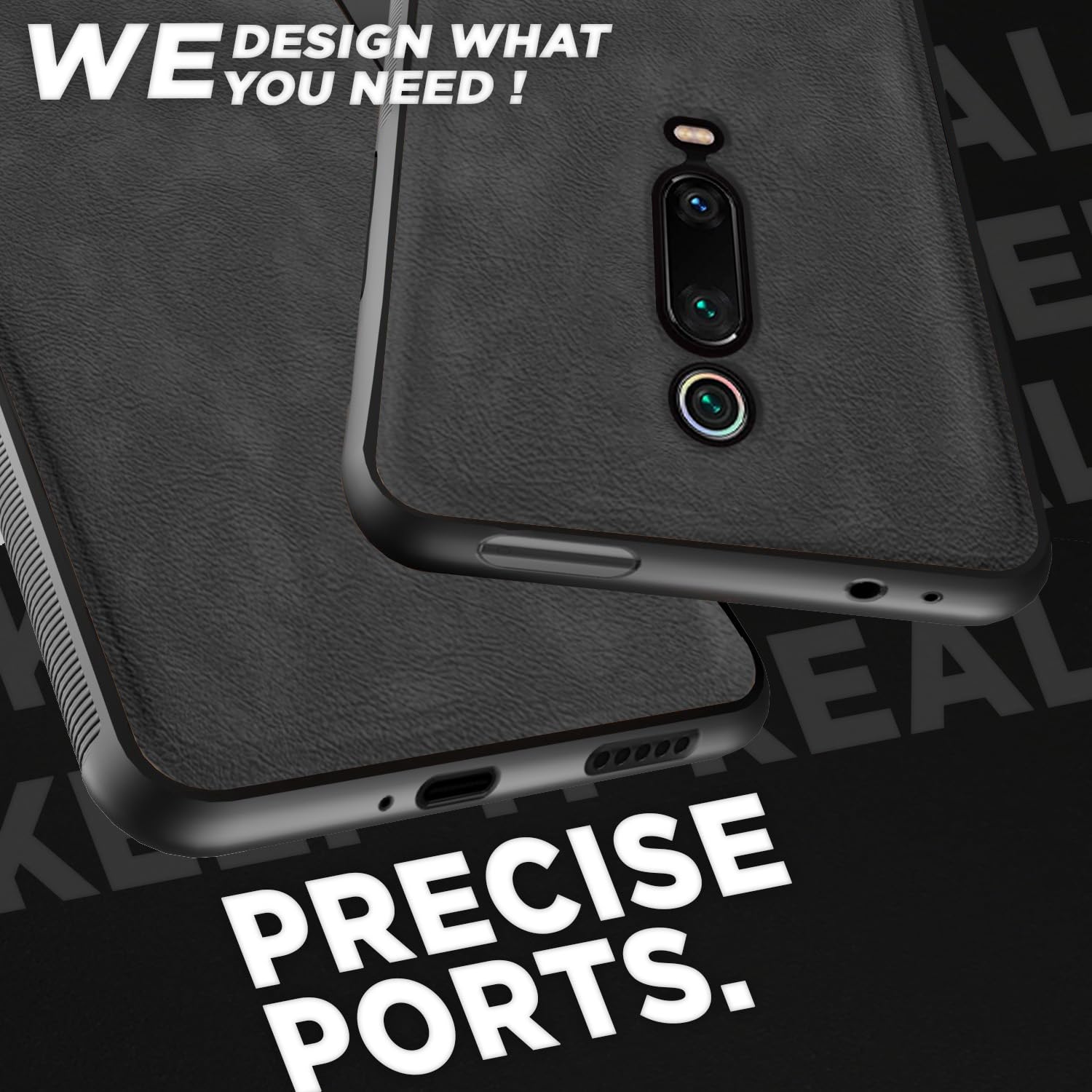 Pikkme grey Leather mobile back cover for Redmi K20/K20 Pro – photo 3