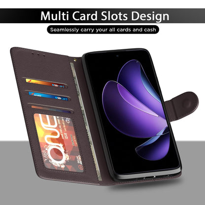 Oppo Reno 13F 5G Wallet wallet flip cover in coffee by Pikkme – photo 5