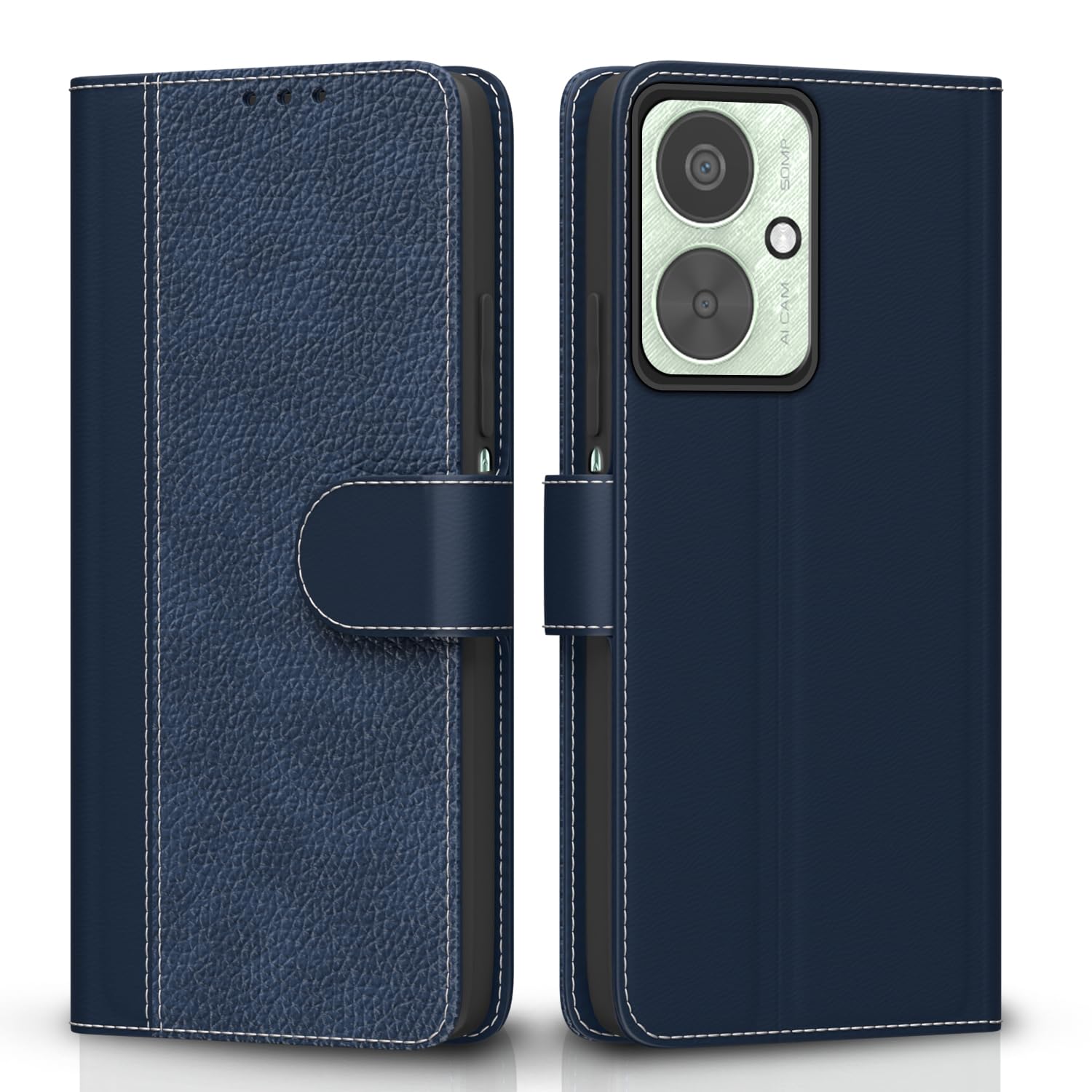 Pikkme blue Wallet wallet flip cover for Redmi 13C 5G