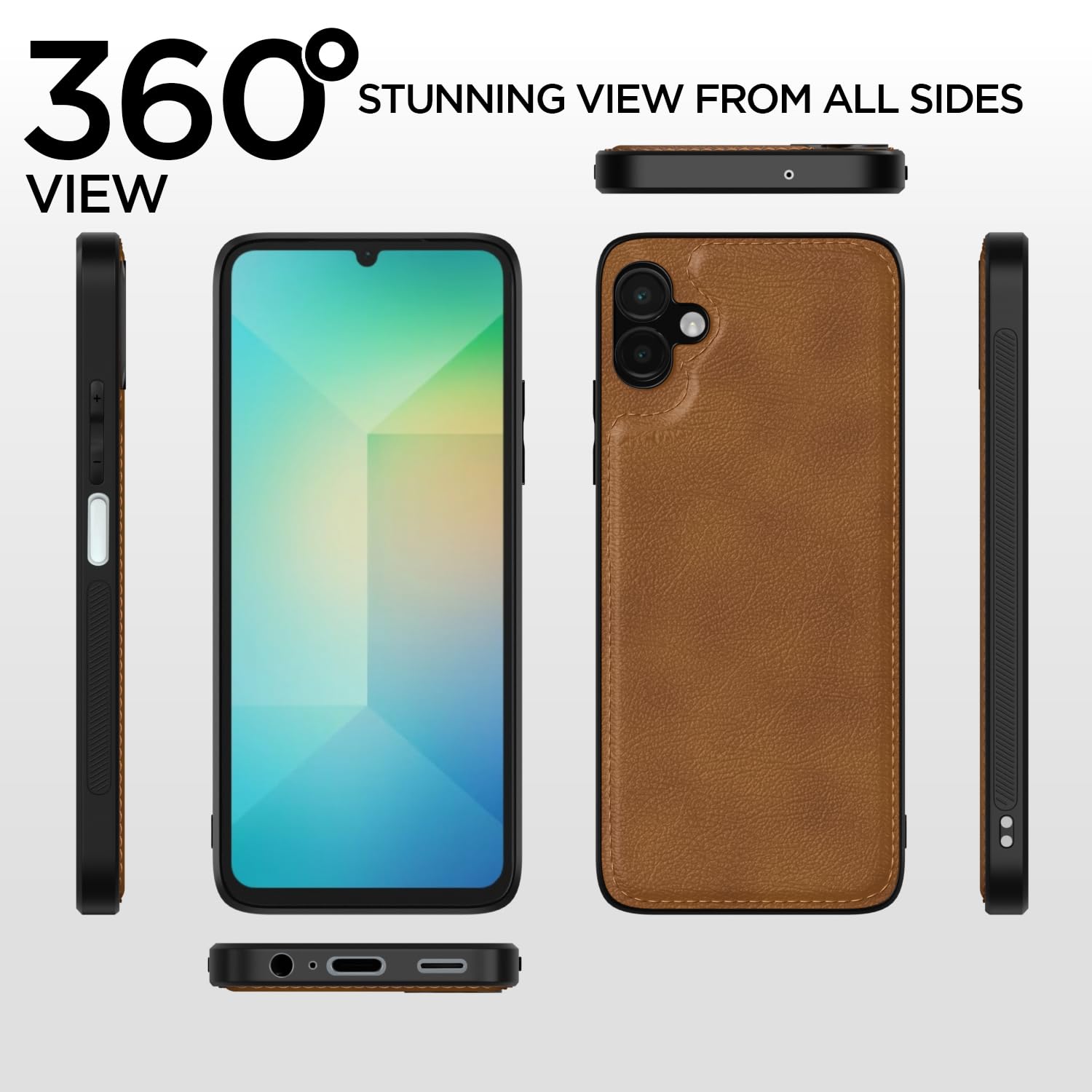 Brown mobile back cover for Samsung A06 – Pikkme – photo 2