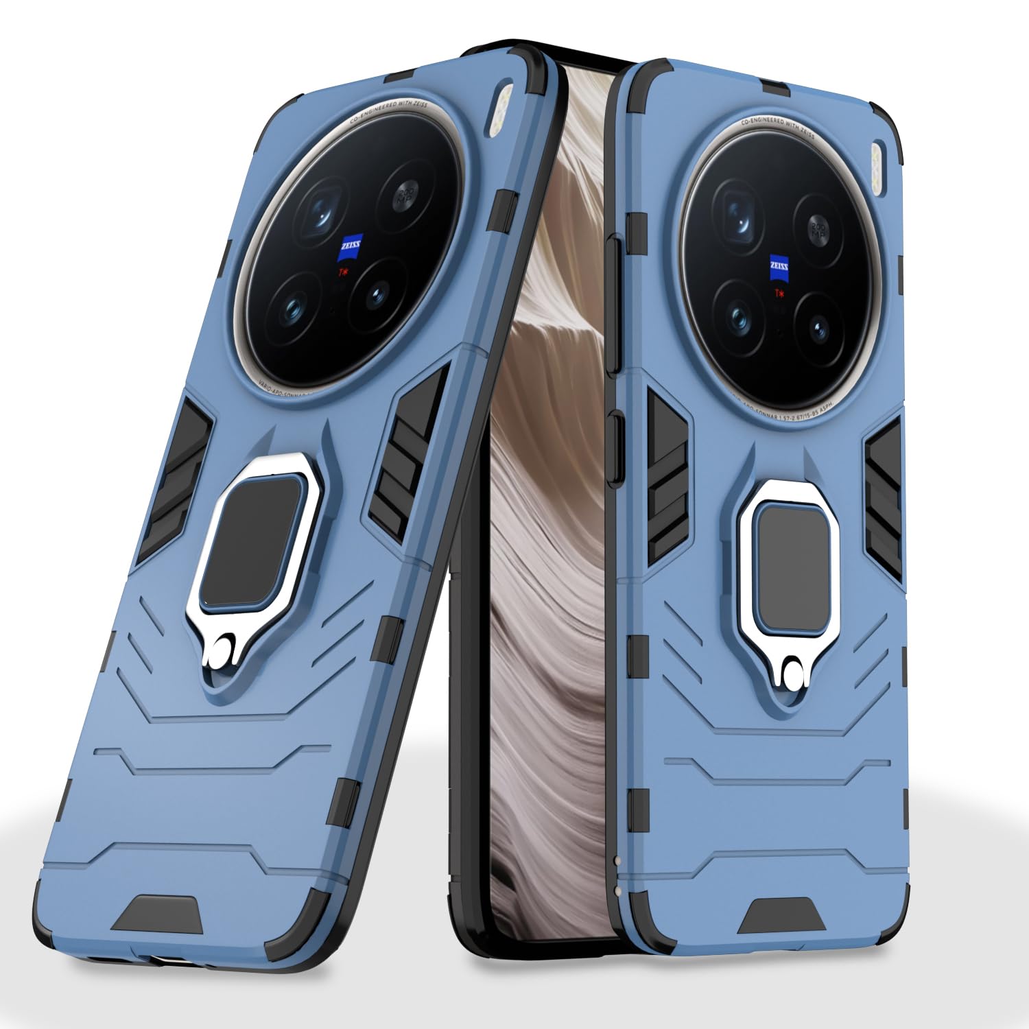 Blue D5 Tough Armor back cover for Vivo X200 Pro 5G – Pikkme