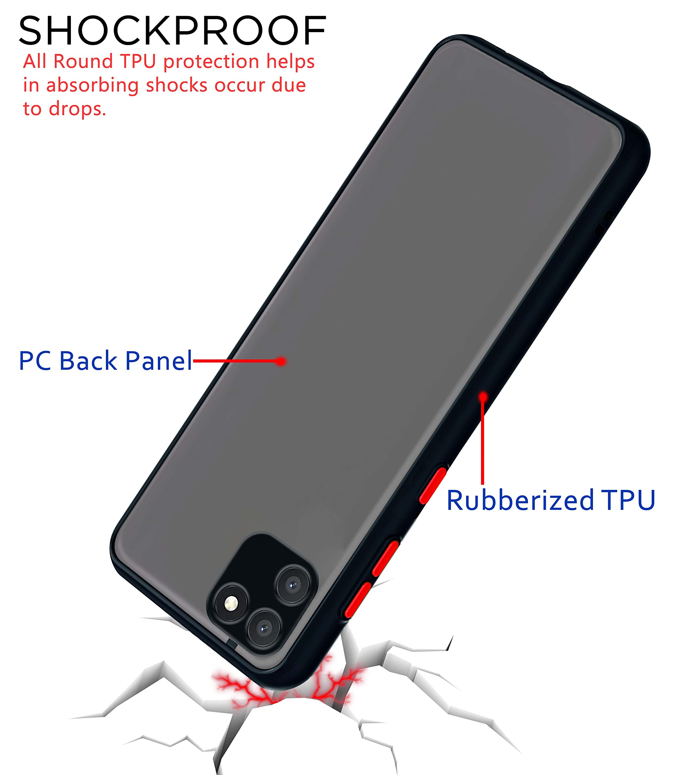 Pikkme black Matte back cover for Realme C11 – photo 4