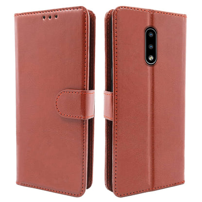 Pikkme brown Magnetic wallet flip cover for Nokia 2.3