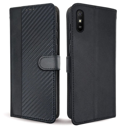 Pikkme black flip cover for Redmi 9A/9i/9A Sport