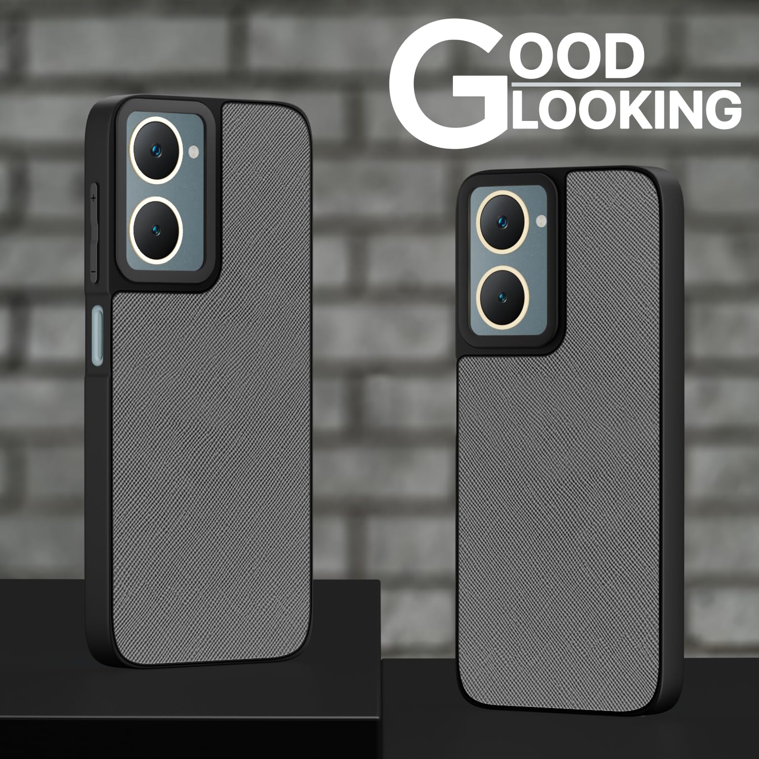 Pikkme iQOO Z9 Lite 5G/Vivo T3 Lite 5G/Vivo Y18/Y18e/Y03 Leatherback grey back cover – photo 5