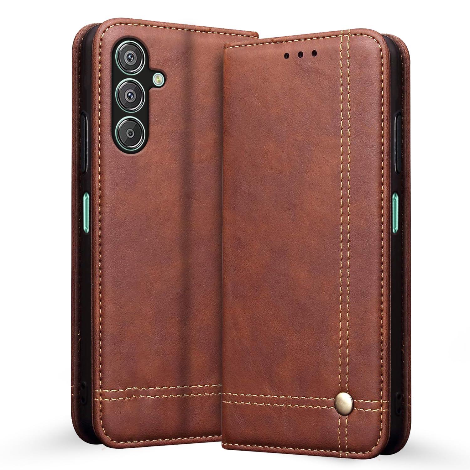 Pikkme Samsung F15/M15/M15 Prime 5G brown flip case