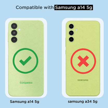 Samsung A14 4G/A14 5G PC-TPU mobile back cover in transparent by Pikkme – photo 4