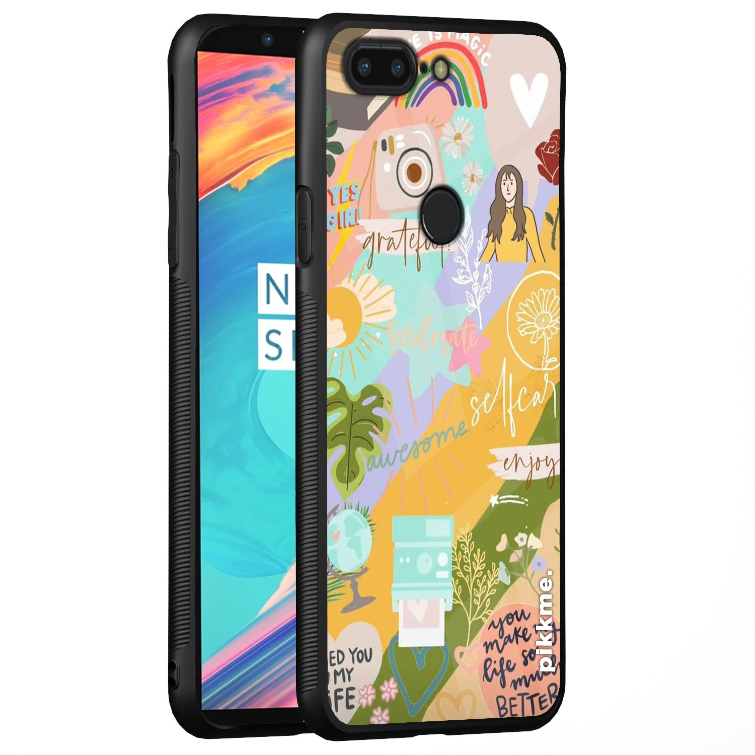 Pikkme OnePlus 5T Hybrid mobile back cover