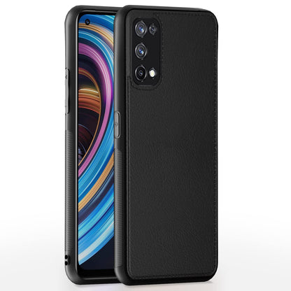 Pikkme Realme X7 5G Leather black mobile back cover