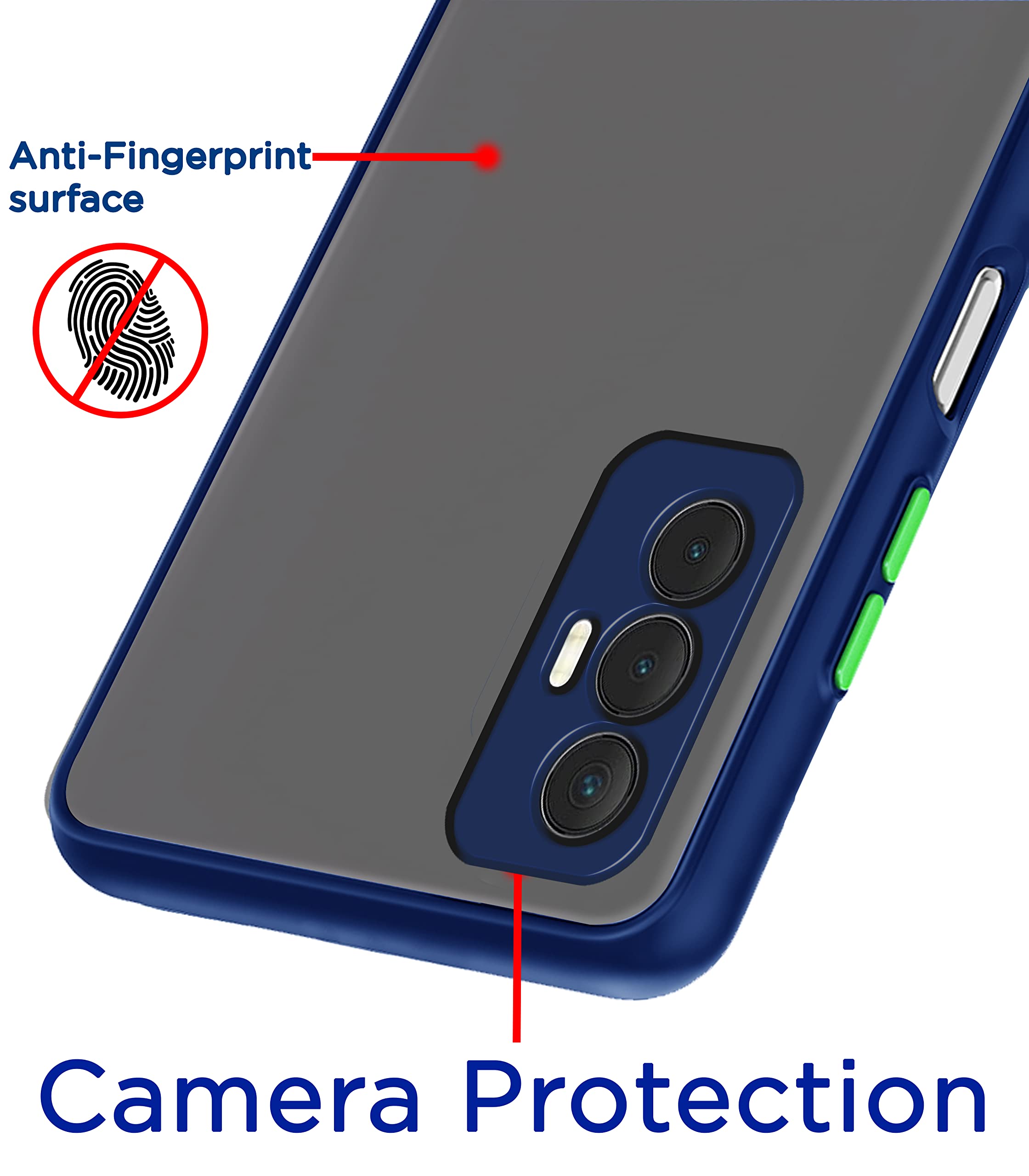 Tecno Spark 8 Pro Hybrid mobile cover in blue by Pikkme – photo 3