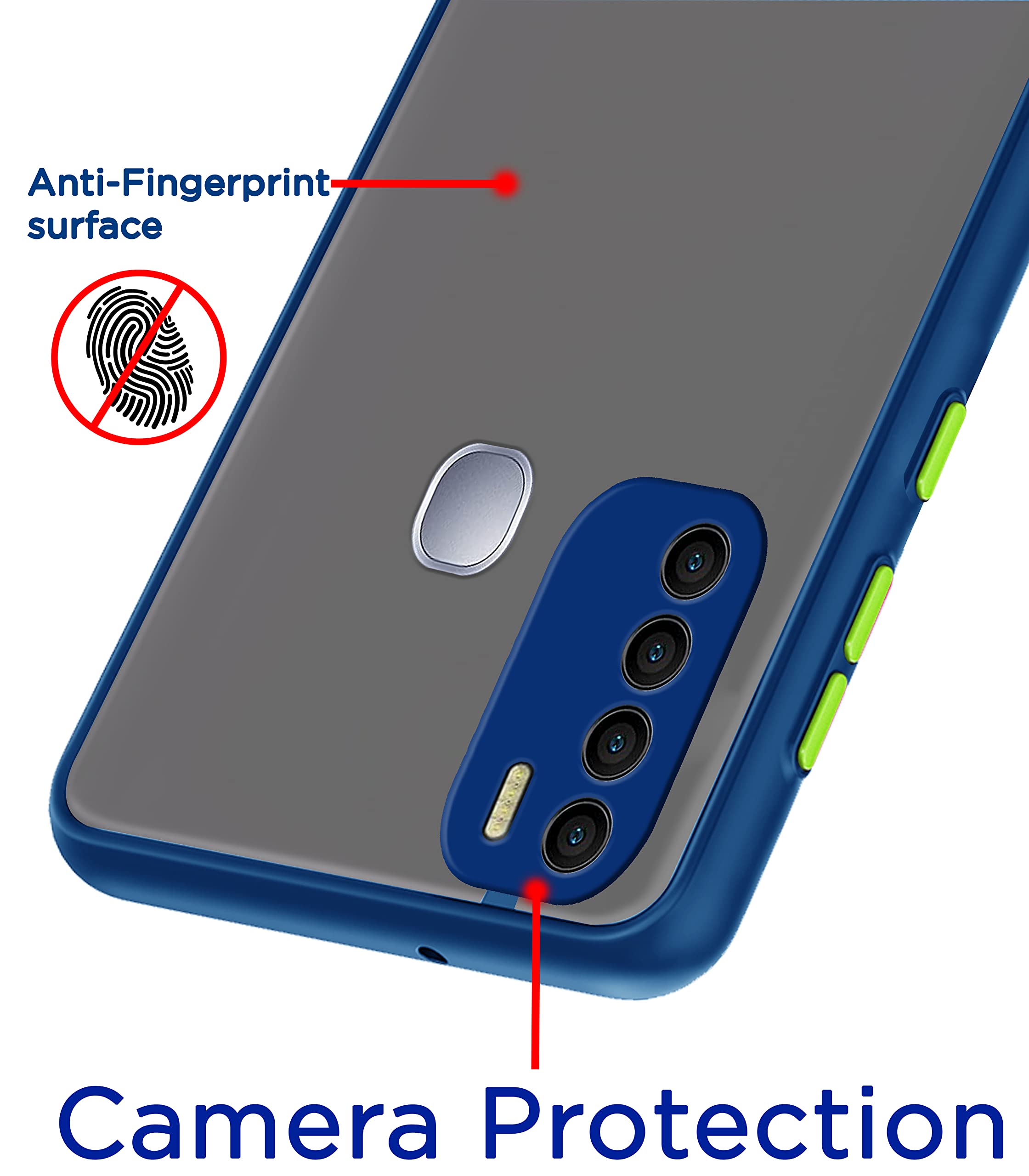 Pikkme blue mobile cover for Infinix Hot 9/Hot 9 Pro – photo 2
