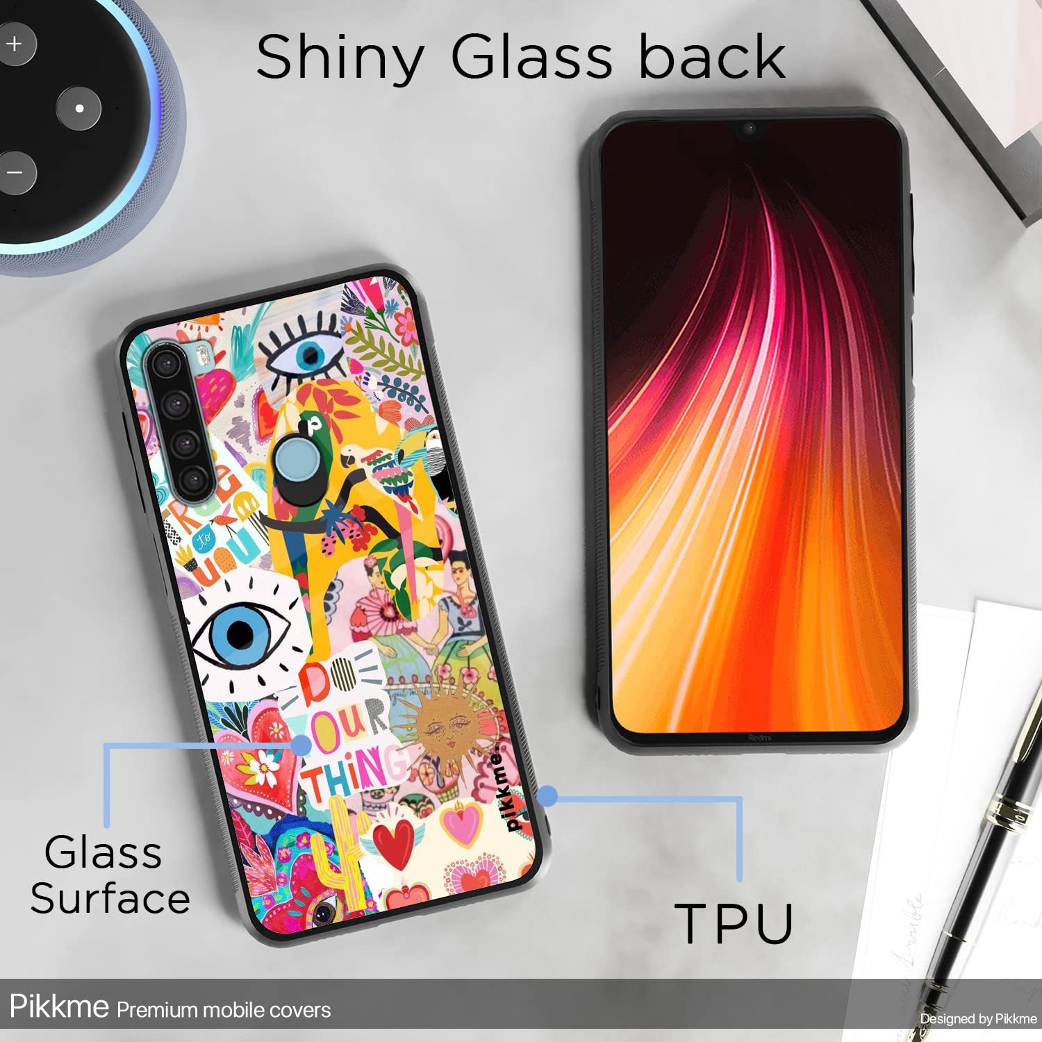 Redmi Note 8 Flower mobile back cover by Pikkme – photo 3