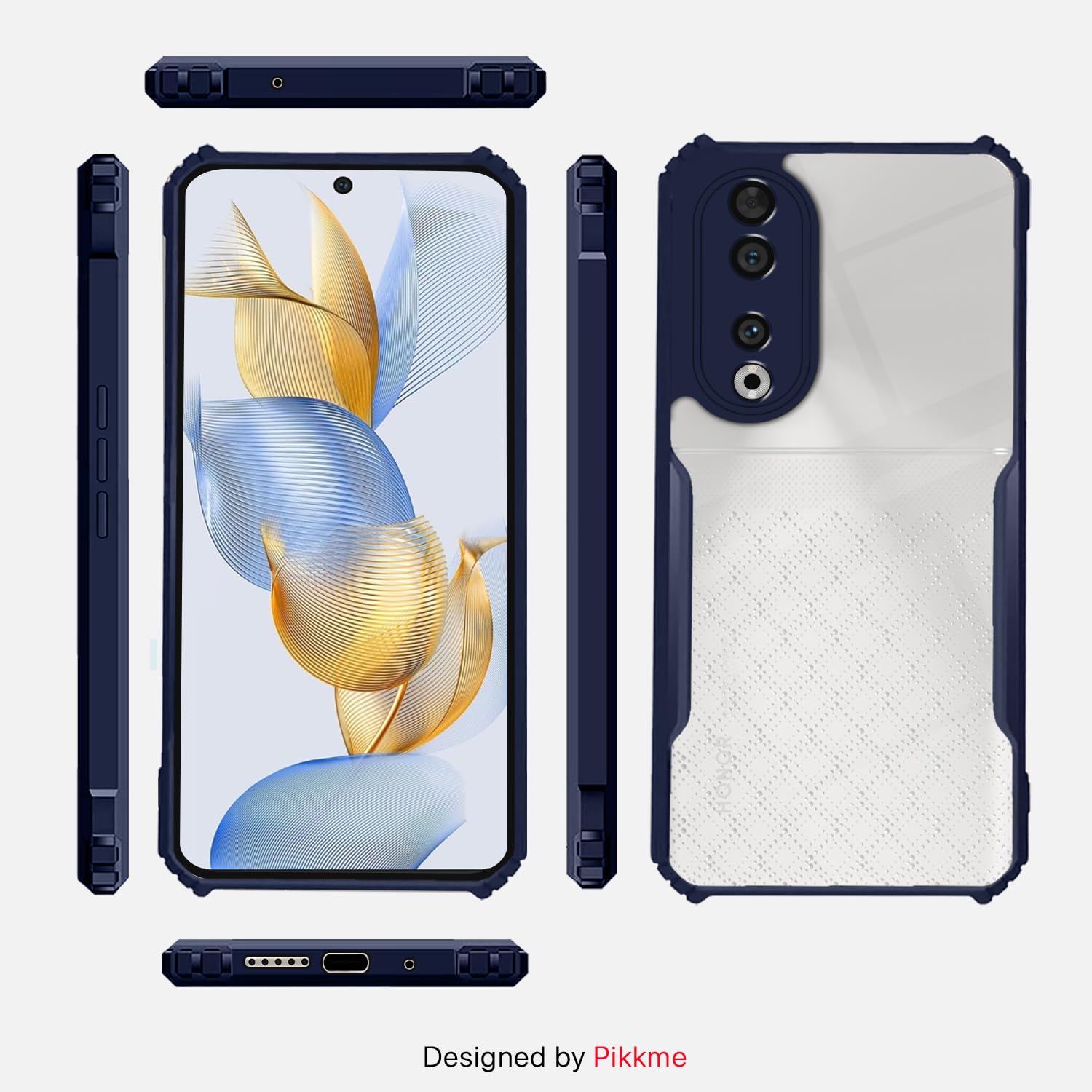 Blue Hybrid phone cover for Honor 90 5G – Pikkme – photo 2