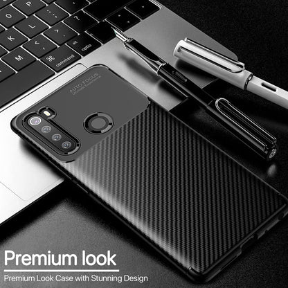 Pikkme black Carbon back cover for Redmi Note 8 – photo 3