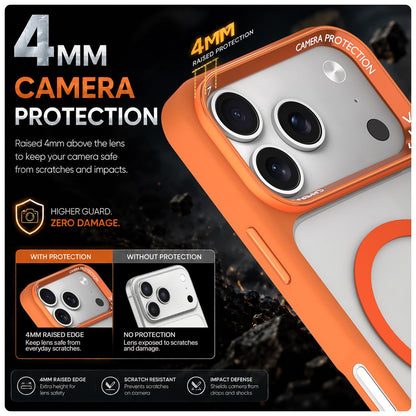 Orange mag-safe MagSafe back cover for iPhone 17 Pro – Pikkme – photo 4