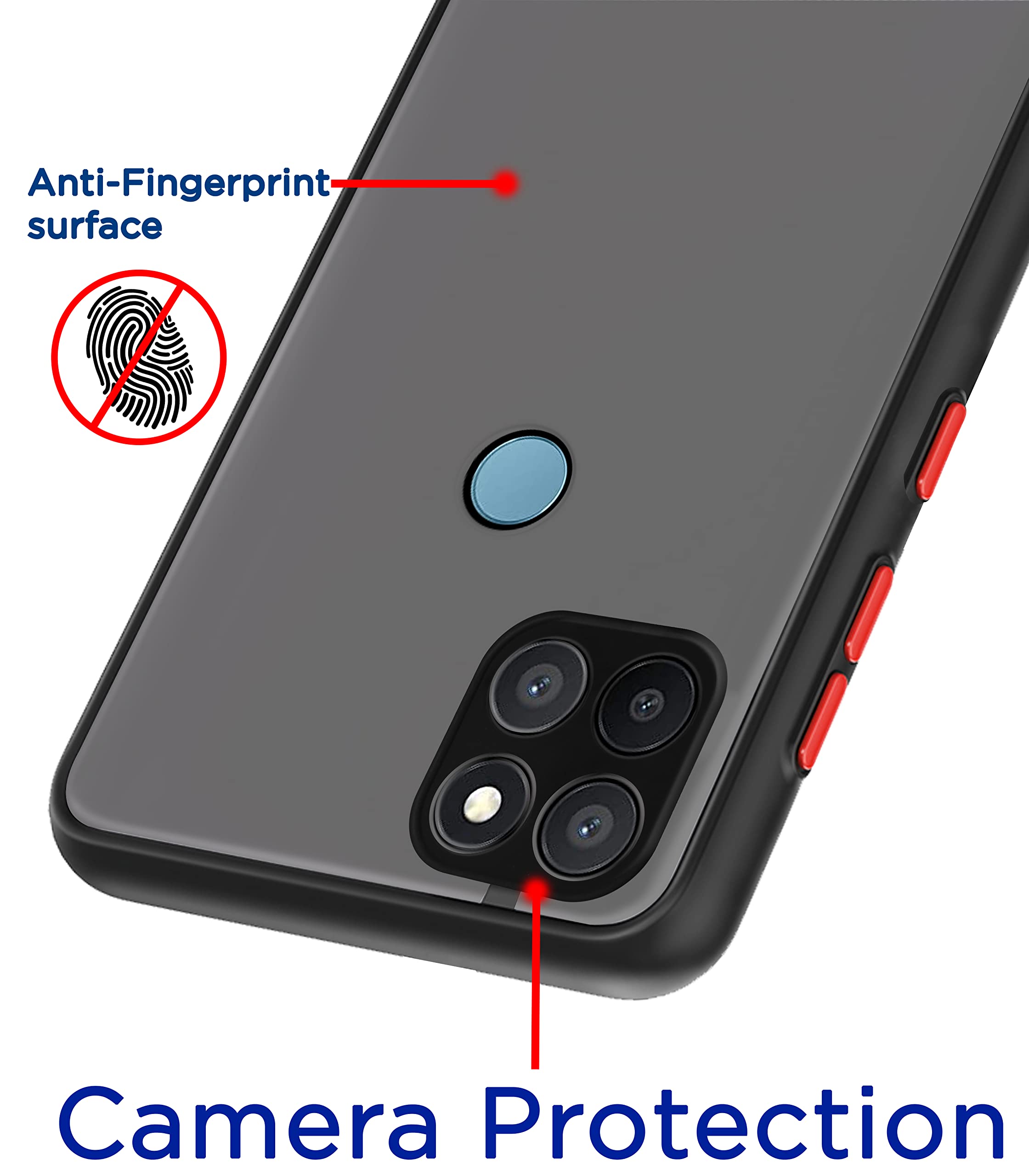 Pikkme black Hybrid mobile cover for Realme C21Y/C25Y – photo 2