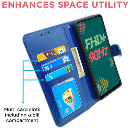 Infinix Hot 11s flip cover in blue by Pikkme – photo 3