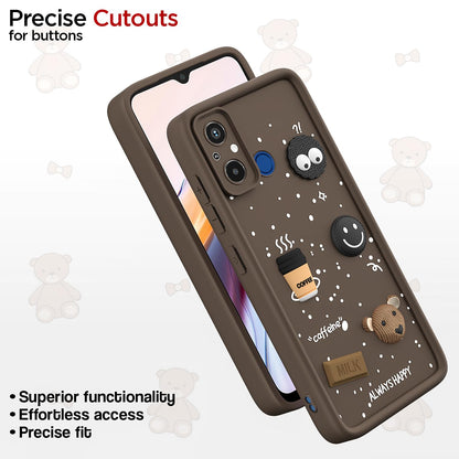 Pikkme brown Silicone mobile back cover for Redmi 12C 4G/3D – photo 6