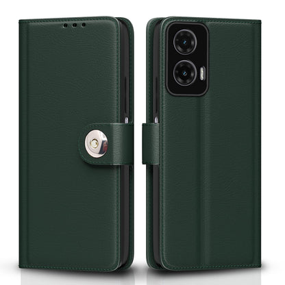 Pikkme green Button flip case for Moto G35 5G