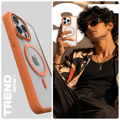 iPhone 15 Pro Max phone cover in orange mag-safe by Pikkme – photo 7
