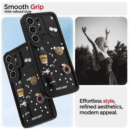 Black Silicone phone cover for Samsung S25 Ultra 5G/3D – Pikkme – photo 2