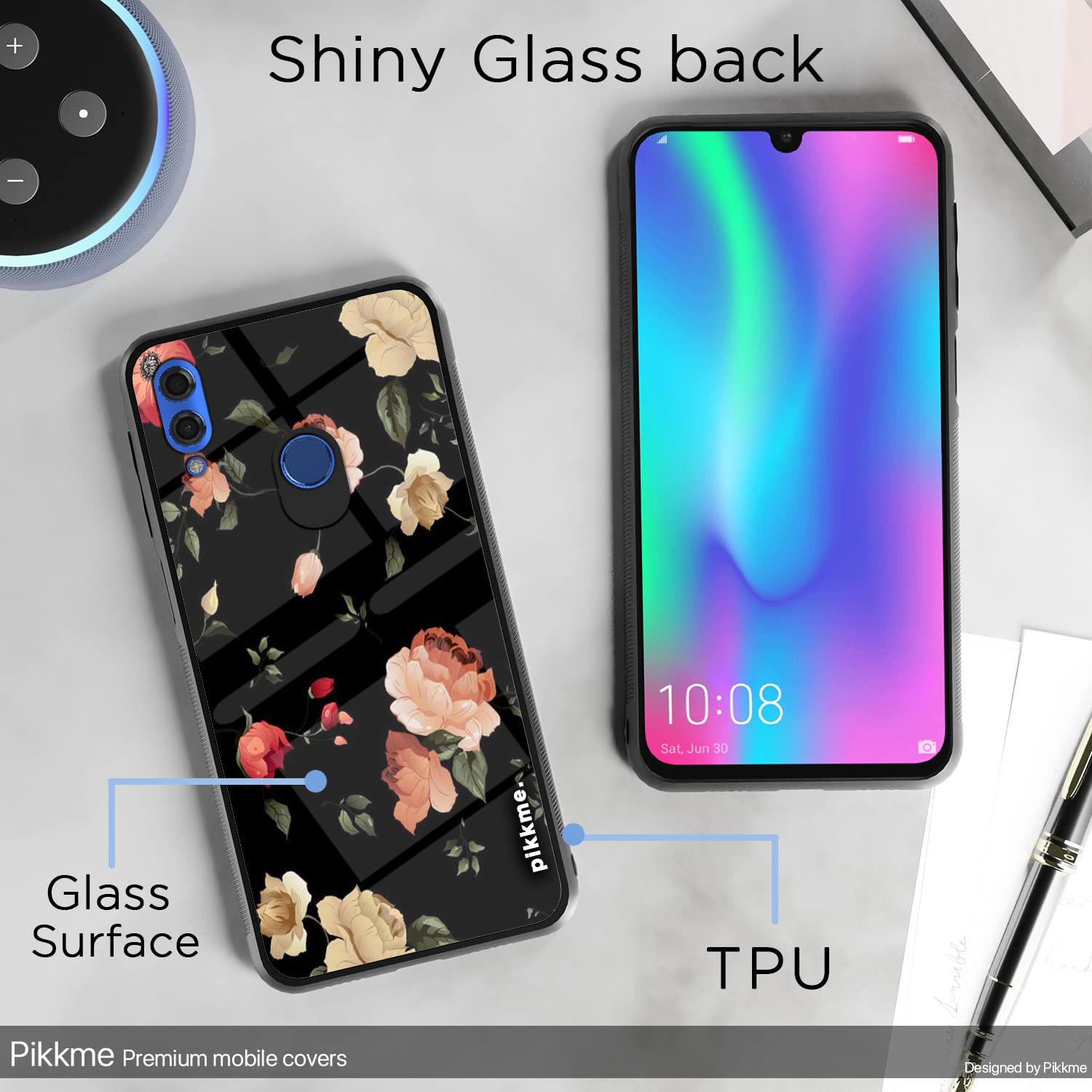 Honor 10 Lite Flower phone cover by Pikkme – photo 3
