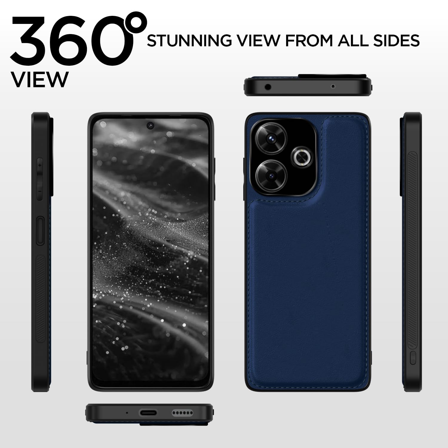 Redmi 13/Poco M6 Plus 5G mobile back cover in blue by Pikkme – photo 2