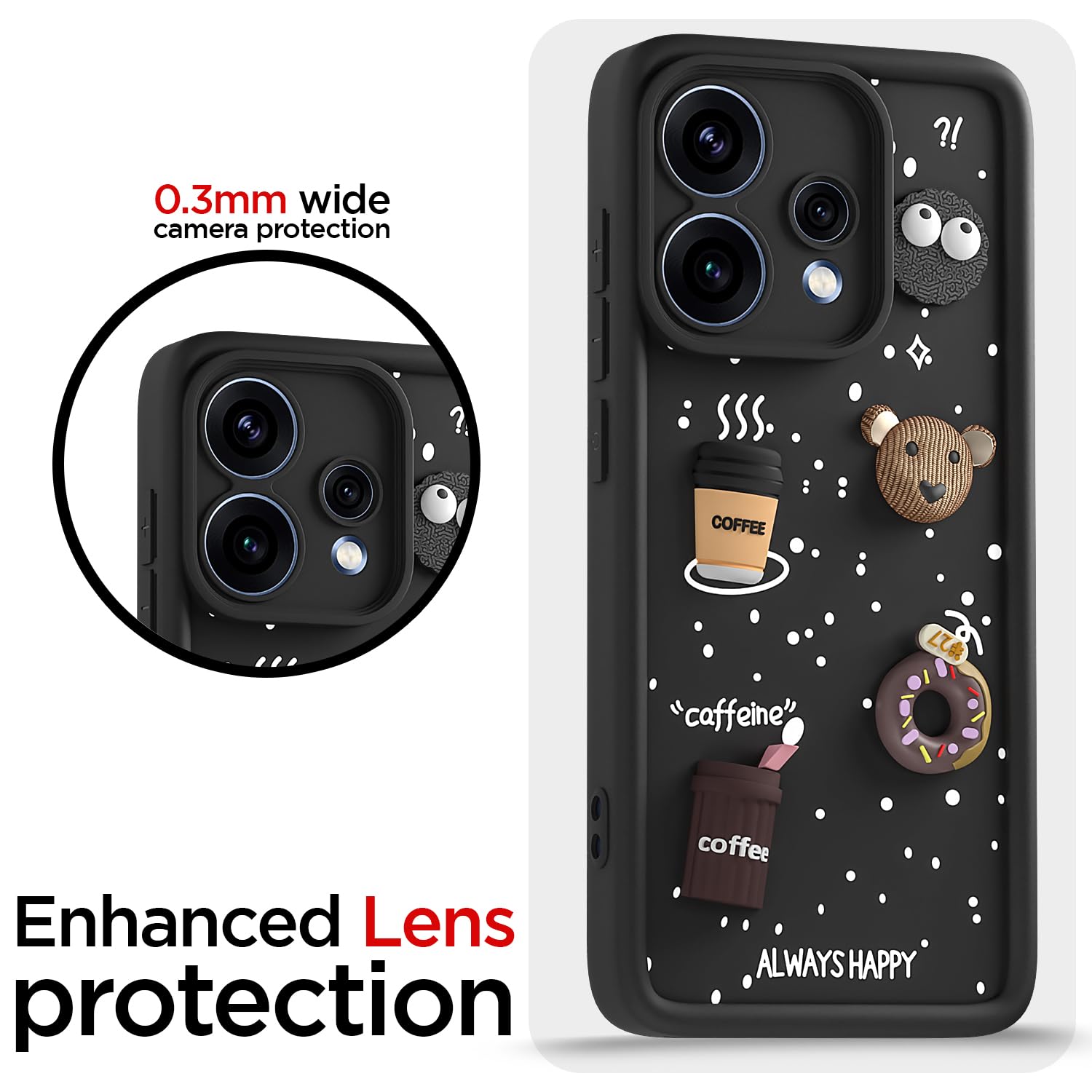 Pikkme Oppo Reno 15F 5G black back cover – photo 5