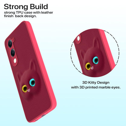 Pikkme iQOO Z10 Lite 5G/Vivo T4 Lite 5G/Y19 5G/Y19e/Y04 4G/Y29s 5G Kitty pink phone cover – photo 2